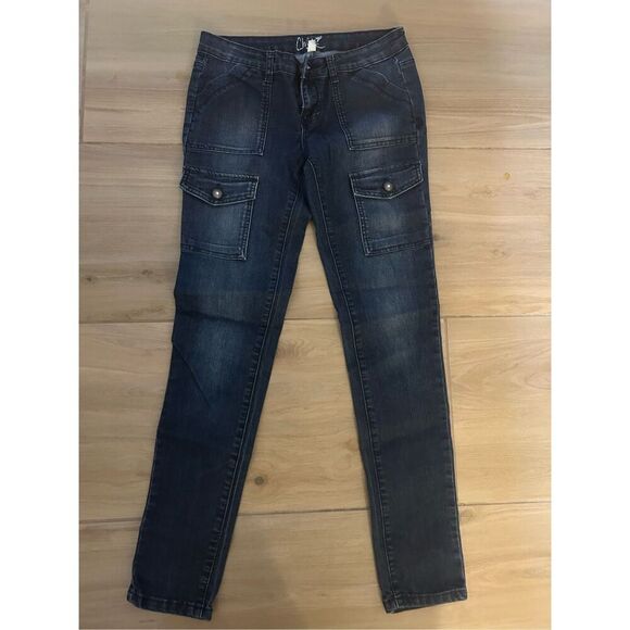 ChiQle Denim Architect Skinny Jeans 7 Juniors 31” inseam - Picture 2 of 4